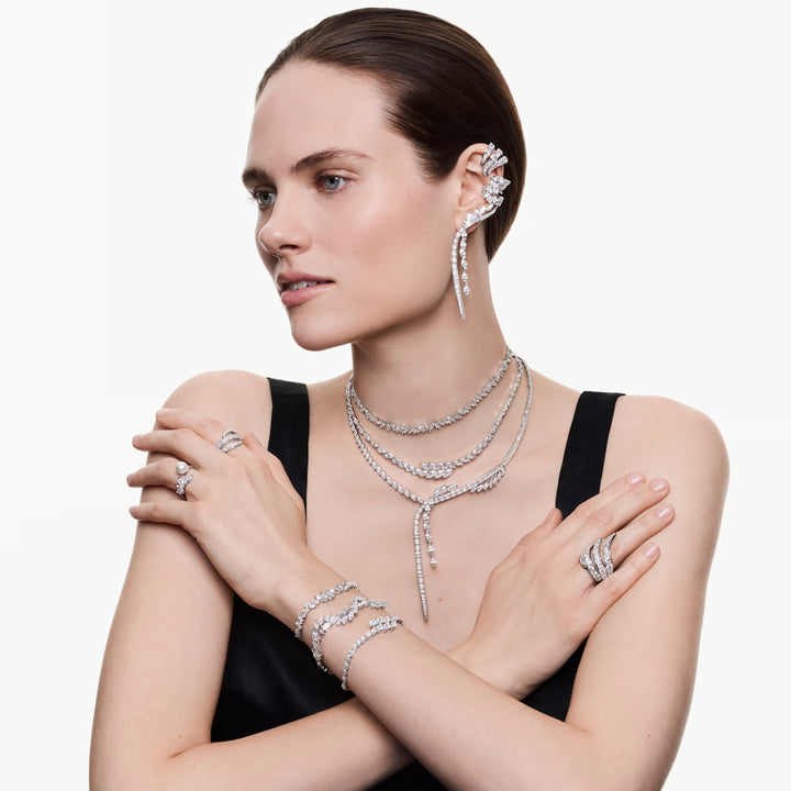 Swarovski Mesmera Bracelet Marquise Cut - White with Rhodium Plating