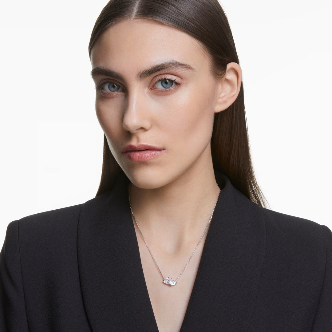 Swarovski Attract Soul Heart Necklace - Rhodium Plating