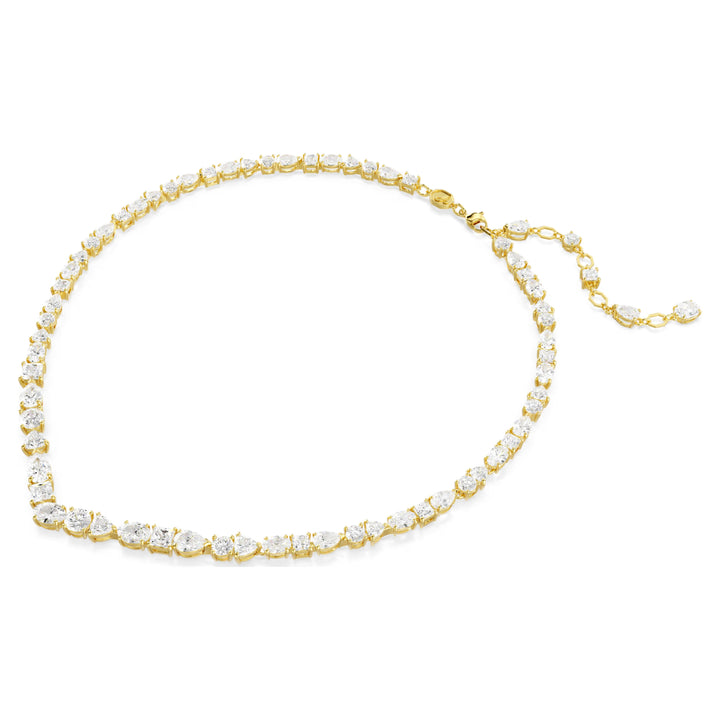 Swarovski Mesmera Necklace Mixed Cuts - White with Gold Tone Plating. Item code 5743826.