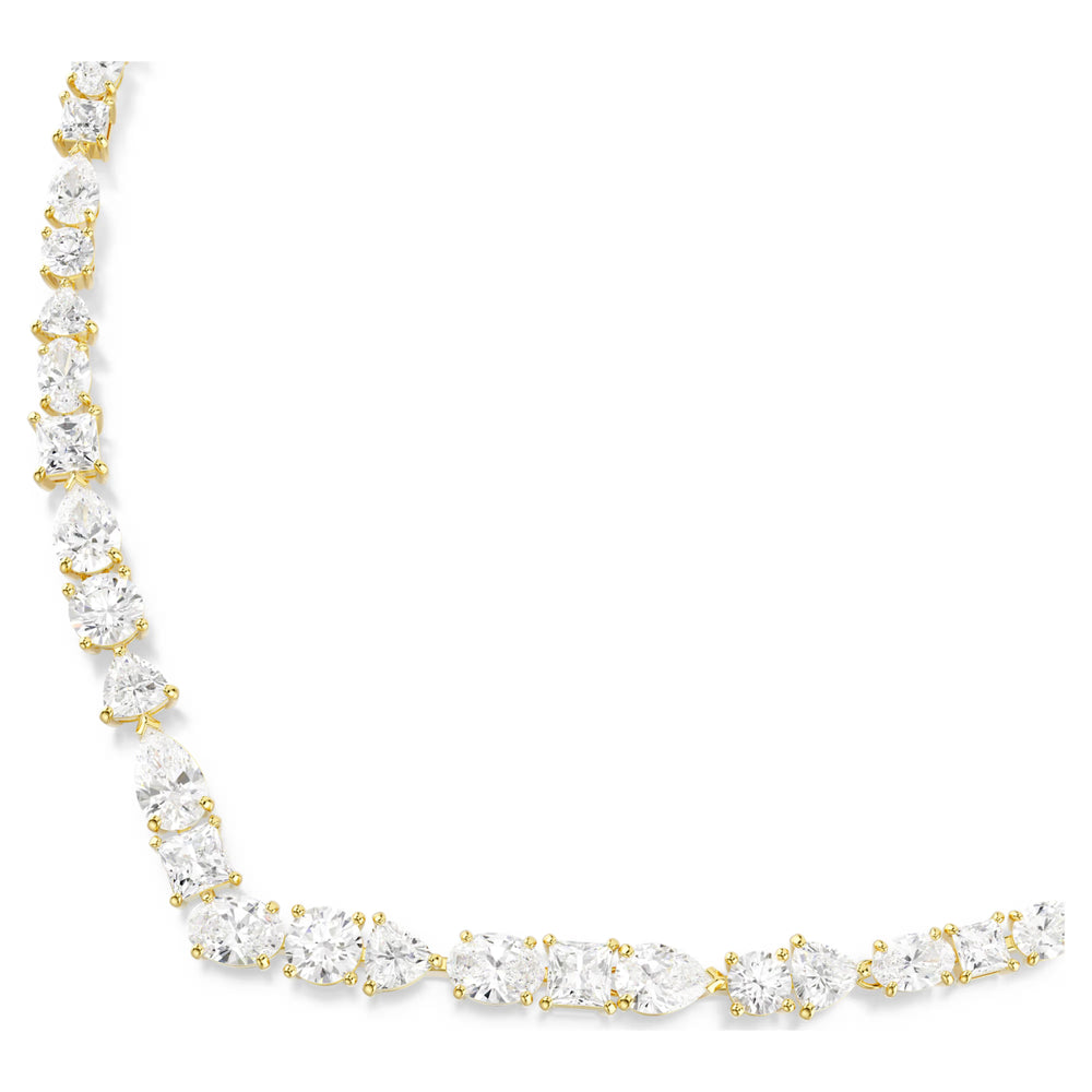 Swarovski Mesmera Necklace Mixed Cuts - White with Gold Tone Plating. Item code 5743826.