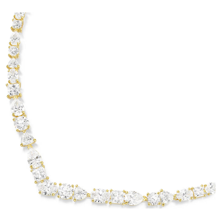 Swarovski Mesmera Necklace Mixed Cuts - White with Gold Tone Plating. Item code 5743826.