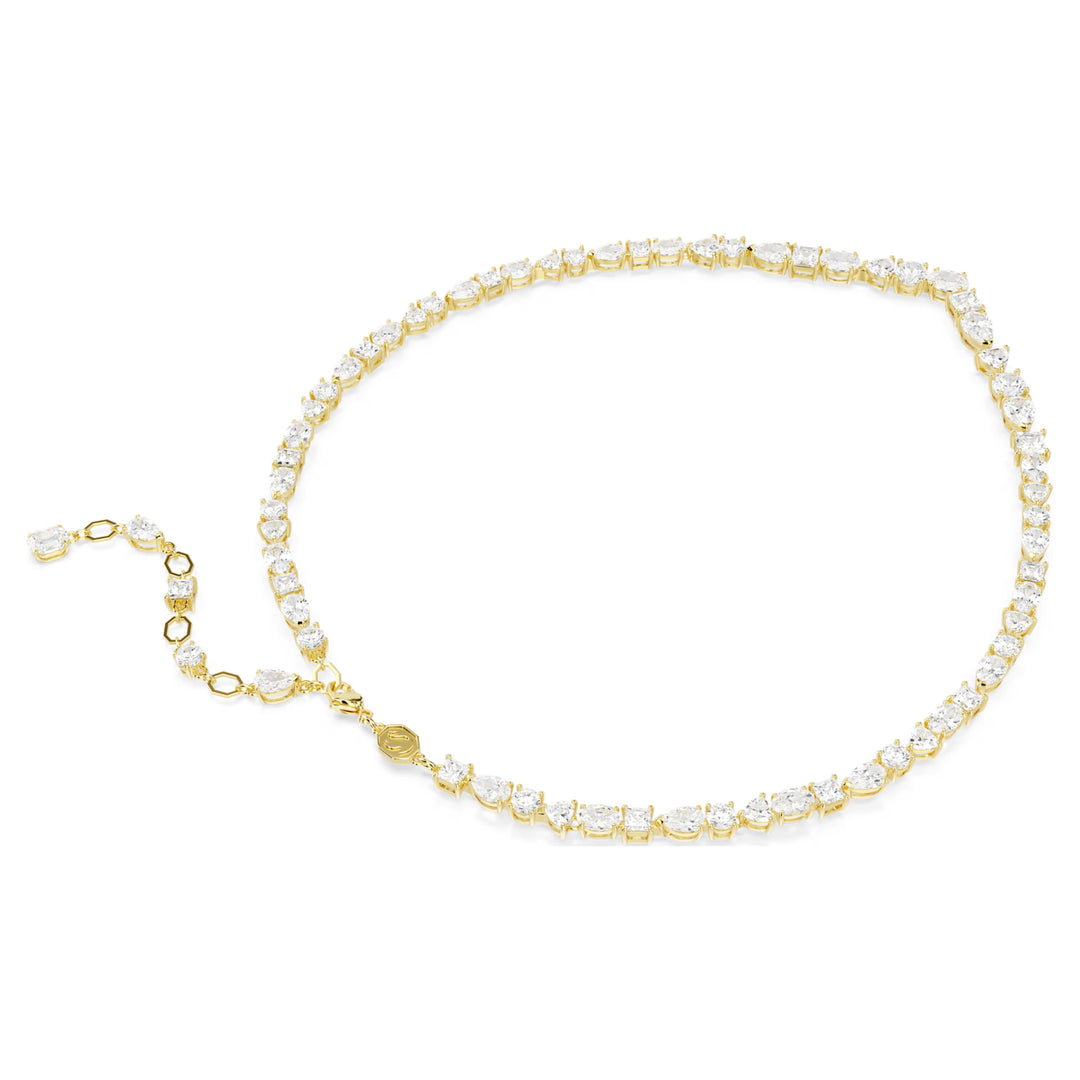 Swarovski Mesmera Necklace Mixed Cuts - White with Gold Tone Plating. Item code 5743826.