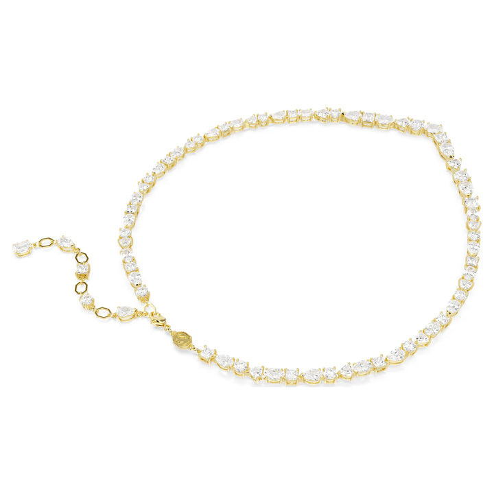 Swarovski Mesmera Necklace Mixed Cuts - White with Gold Tone Plating. Item code 5743826.