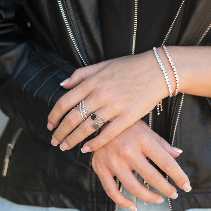 Sarah Alexander Meteor Triple Gemstone Ring