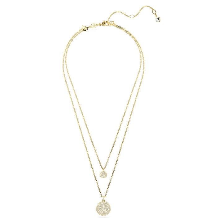 Swarovski Meteora Layered Pendant - White with Gold Tone Plating 5683442