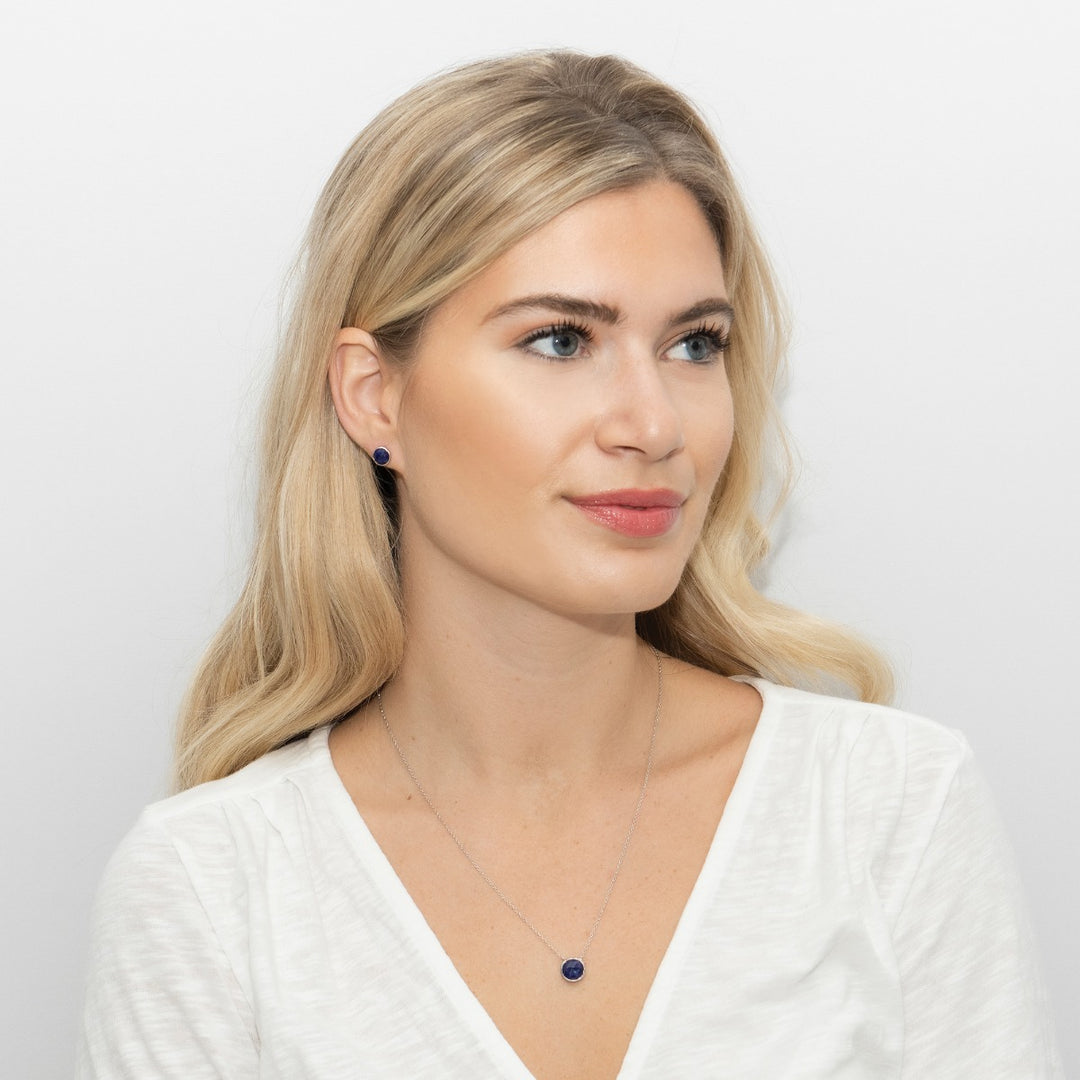 Sarah Alexander Midnight Kiss Cloudy Blue Kyanite Necklace