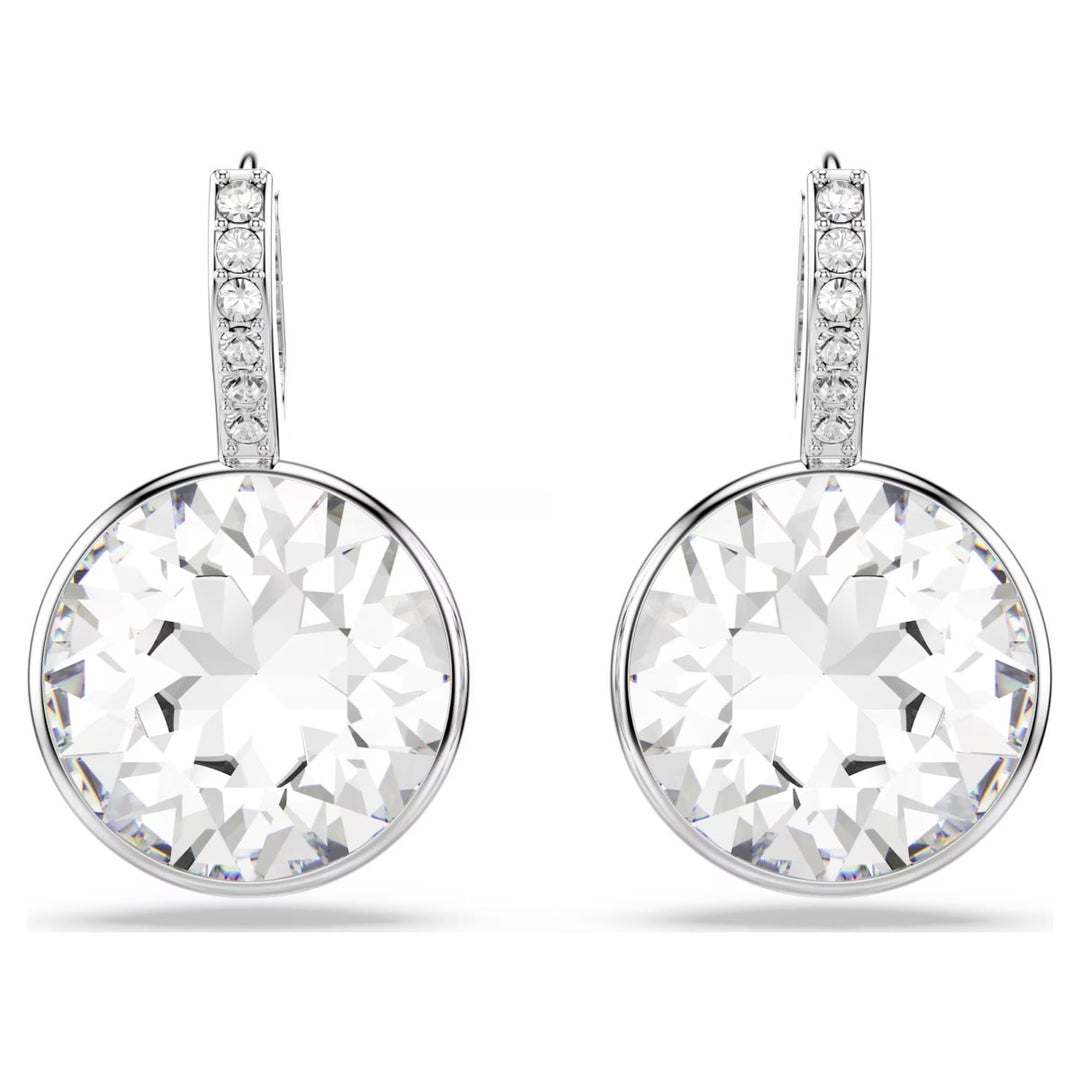 Swarovski Millenia Drop Earrings Round Cut - White with Rhodium Plating 5731149