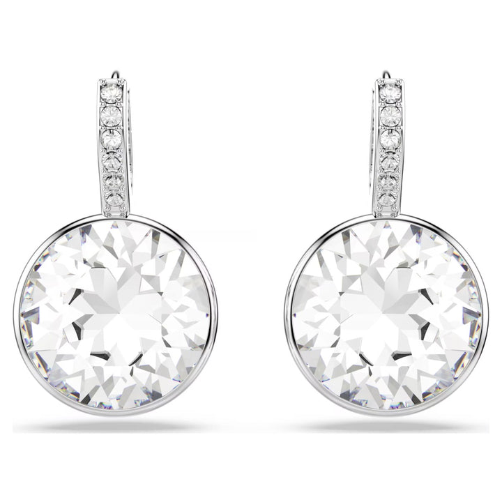 Swarovski Millenia Drop Earrings Round Cut - White with Rhodium Plating 5731149