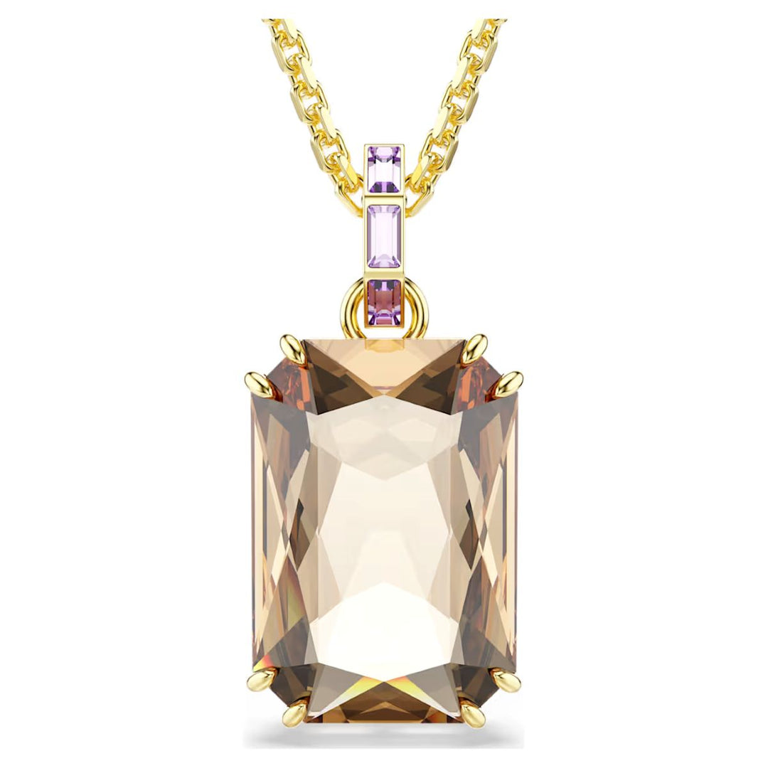 Swarovski Millenia Pendant Octagon Cut - Caramel with Gold Tone Plating - 5725752