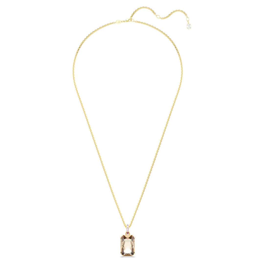 Swarovski Millenia Pendant Octagon Cut - Caramel with Gold Tone Plating - 5725752