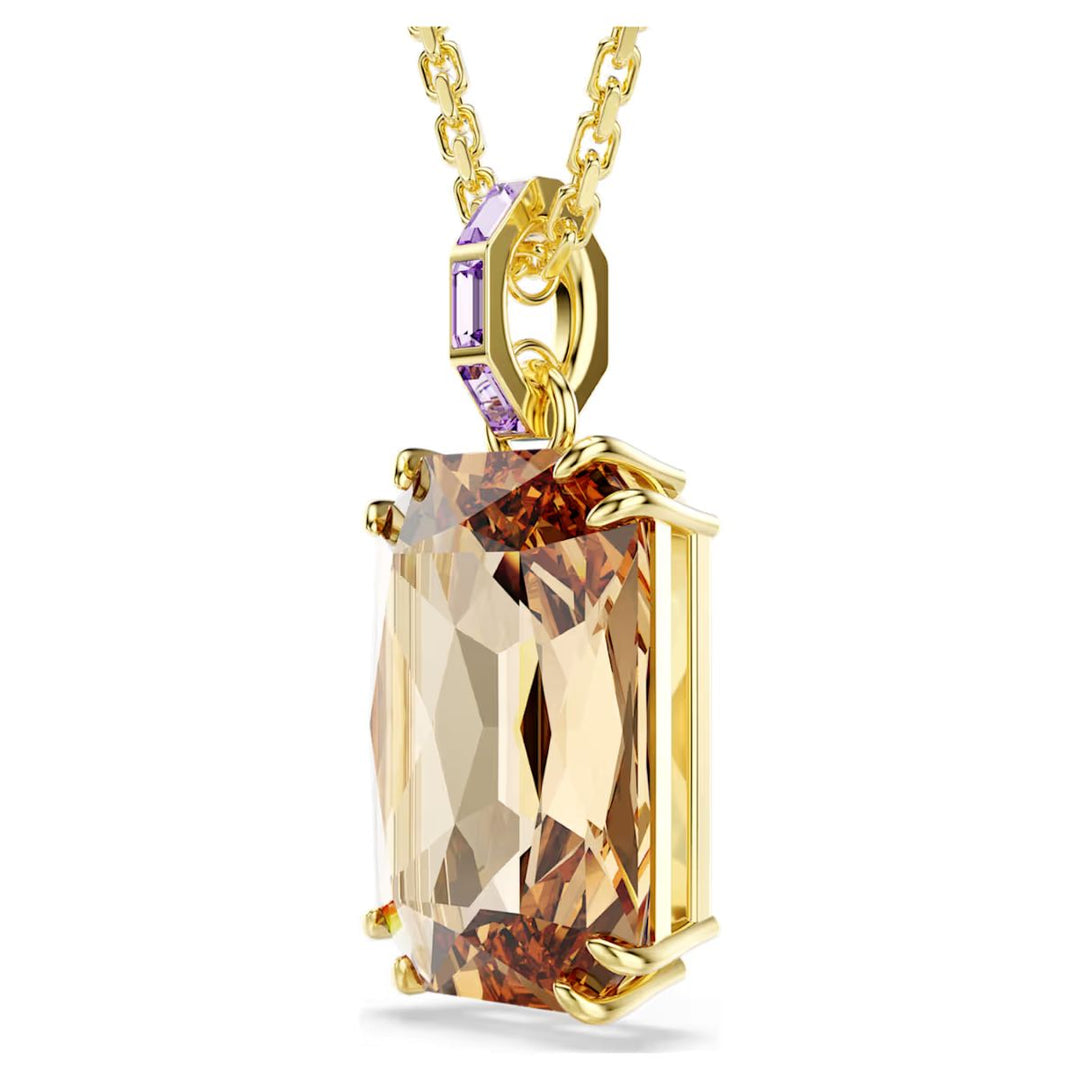 Swarovski Millenia Pendant Octagon Cut - Caramel with Gold Tone Plating - 5725752