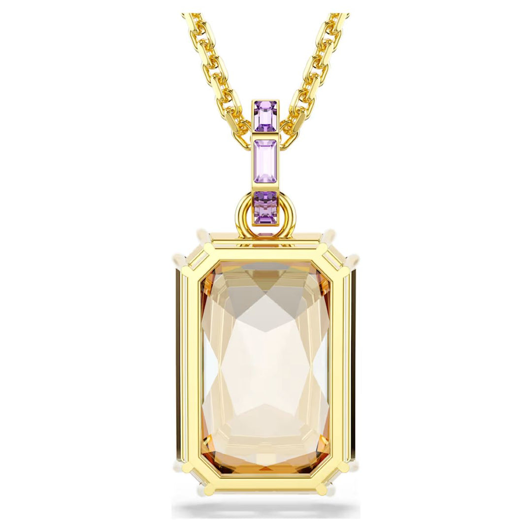 Swarovski Millenia Pendant Octagon Cut - Caramel with Gold Tone Plating - 5725752
