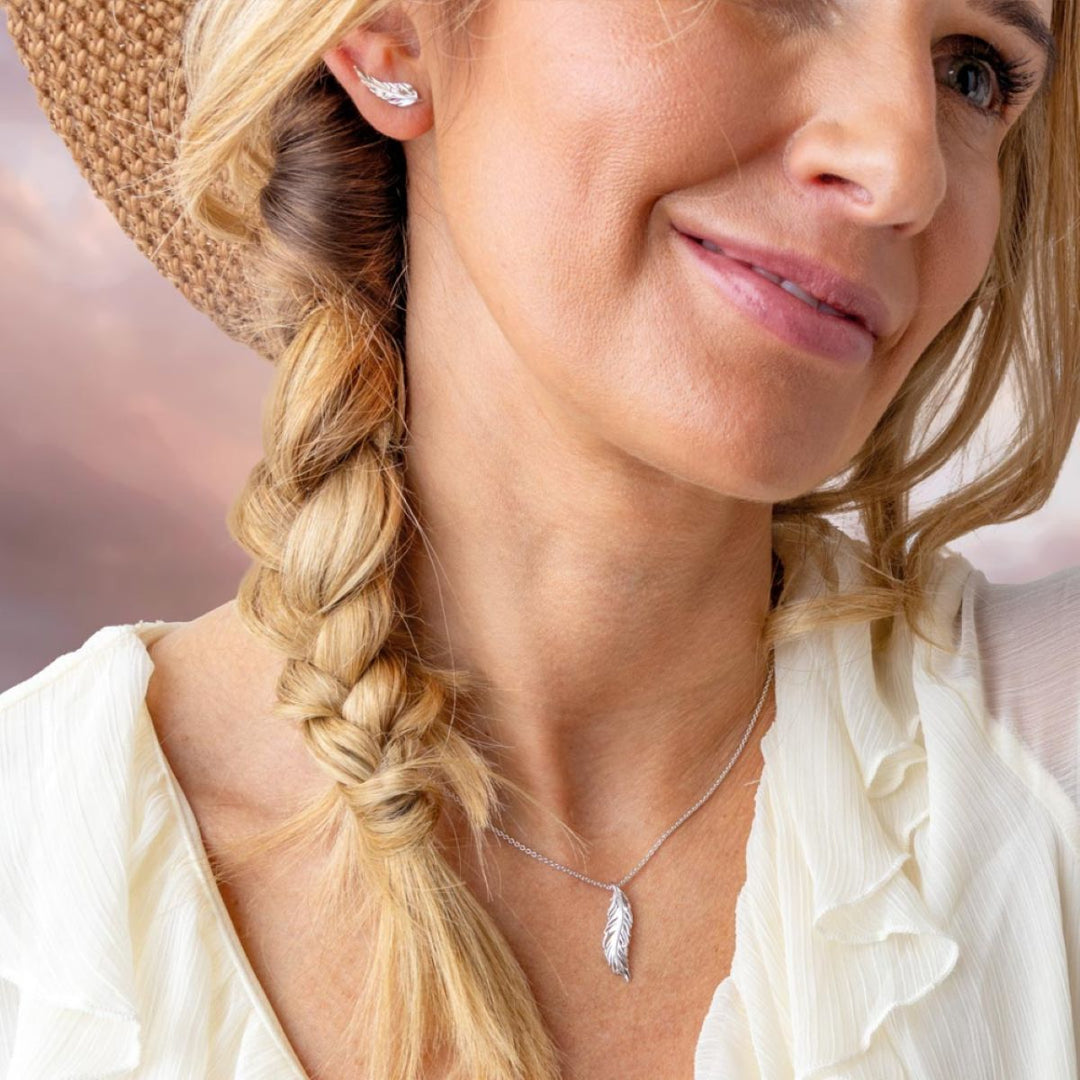 Kit Heath Feather Wisp Stud Earrings - 40315RP