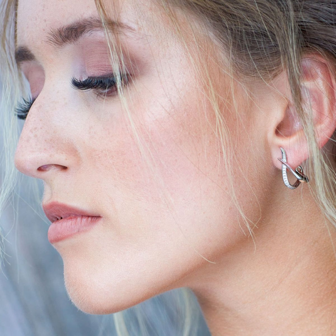 Kit Heath Entwine Twine Twist PavÃ© CZ Hoop Earrings - 30227CZ