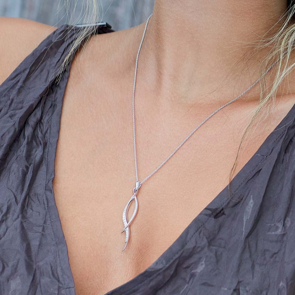 Kit Heath Entwine Twine Twist PavÃ© Necklace