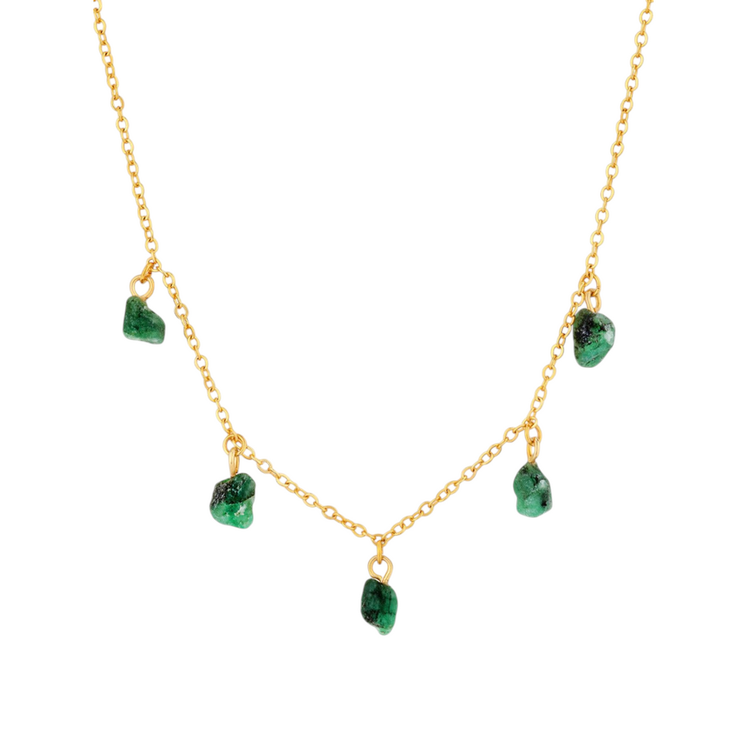 Niche Jewellery Formation Co Mohica Emerald Charm Choker