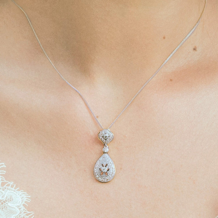 Ivory & Co Moonstruck Crystal Vintage Pave Pendant