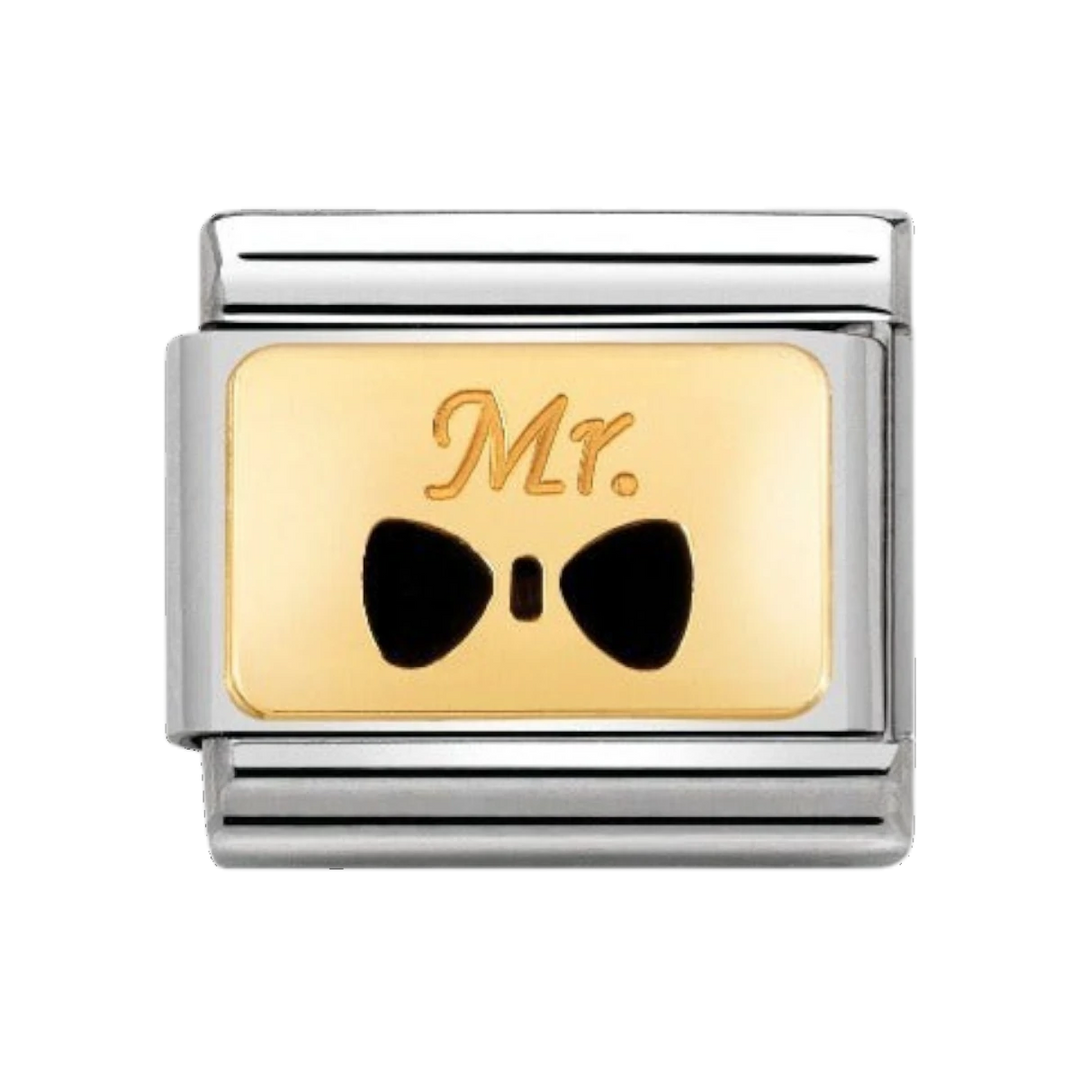 Nomination Classic Bow Tie Mr Charm - 18k Gold - 030284/25