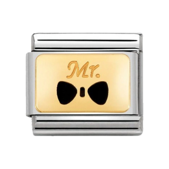 Nomination Classic Bow Tie Mr Charm - 18k Gold - 030284/25
