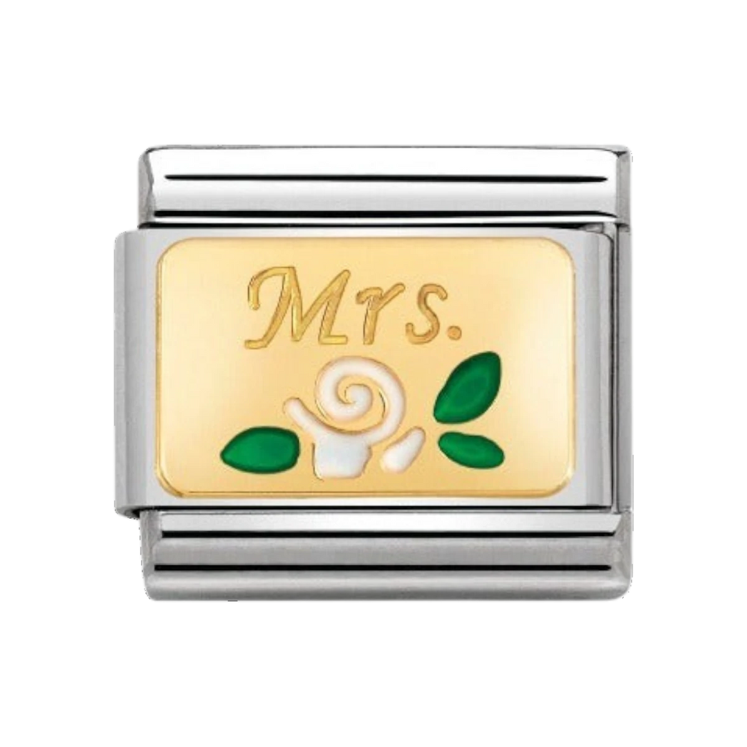 Nomination Classic Mrs Rose Charm - 18k Gold - 030284/24