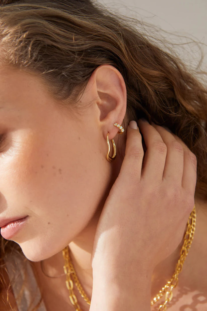 Formation Co Eros Multi Opal Huggie Earrings