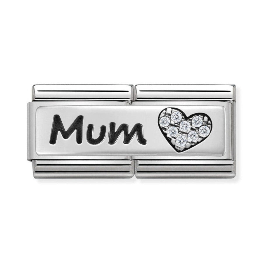 Nomination Classic Double Link Mum Charm - Silver - 330731/07