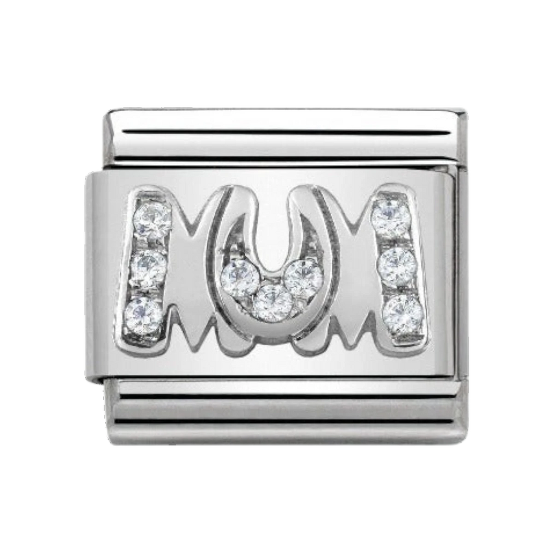 Nomination Silver and Zirconia Classic Mum Charm - 330316/08