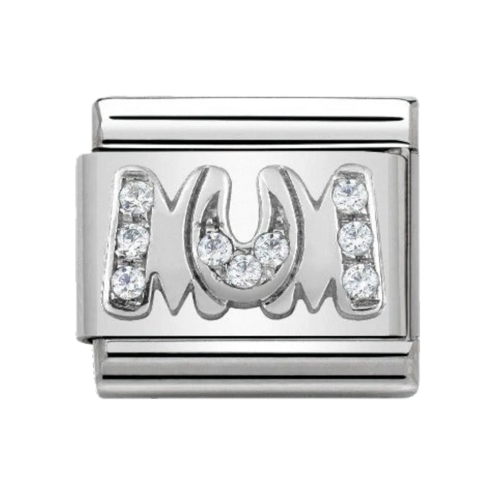 Nomination Silver and Zirconia Classic Mum Charm - 330316/08