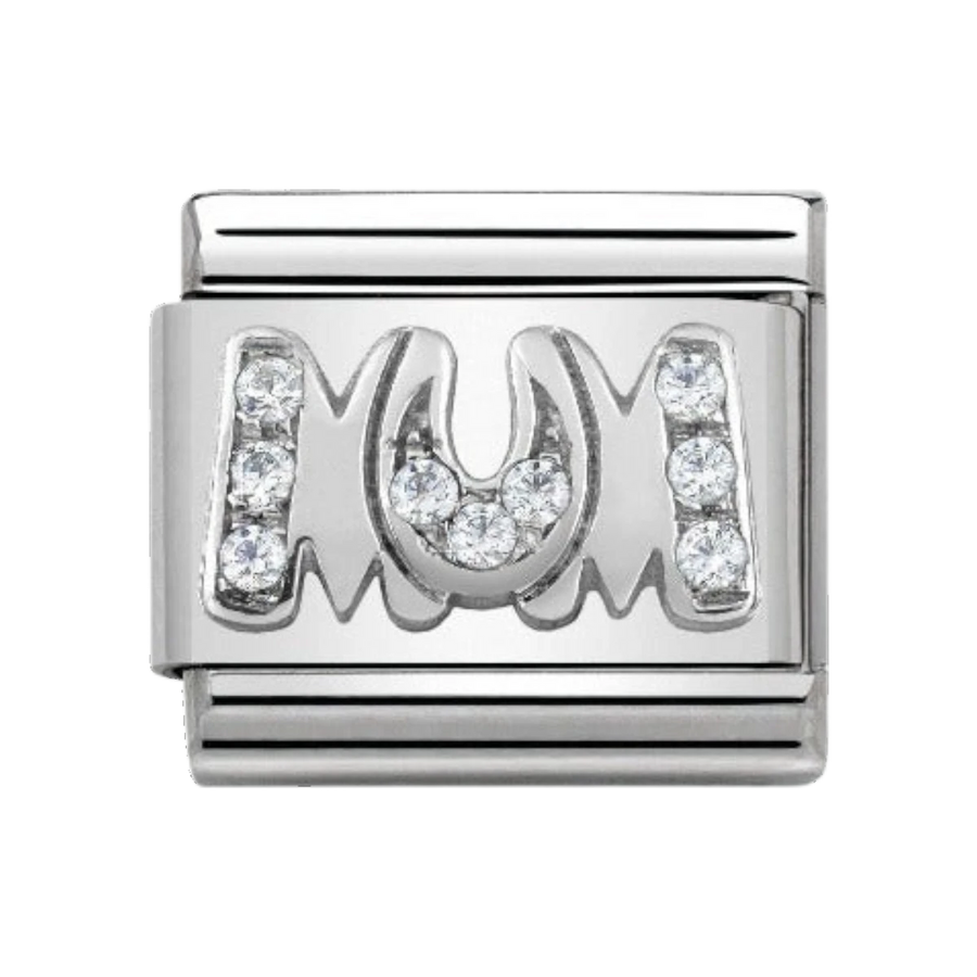 Nomination Silver and Zirconia Classic Mum Charm - 330316/08