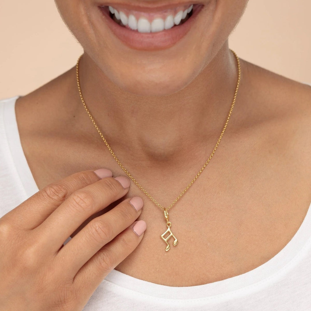 Lily Charmed Music Note Charm gold - item number CGMN