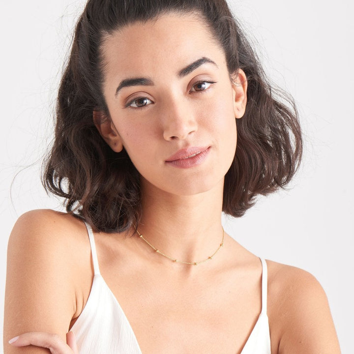 Ania Haie Modern Beaded Necklace - Gold Finish N002-03G