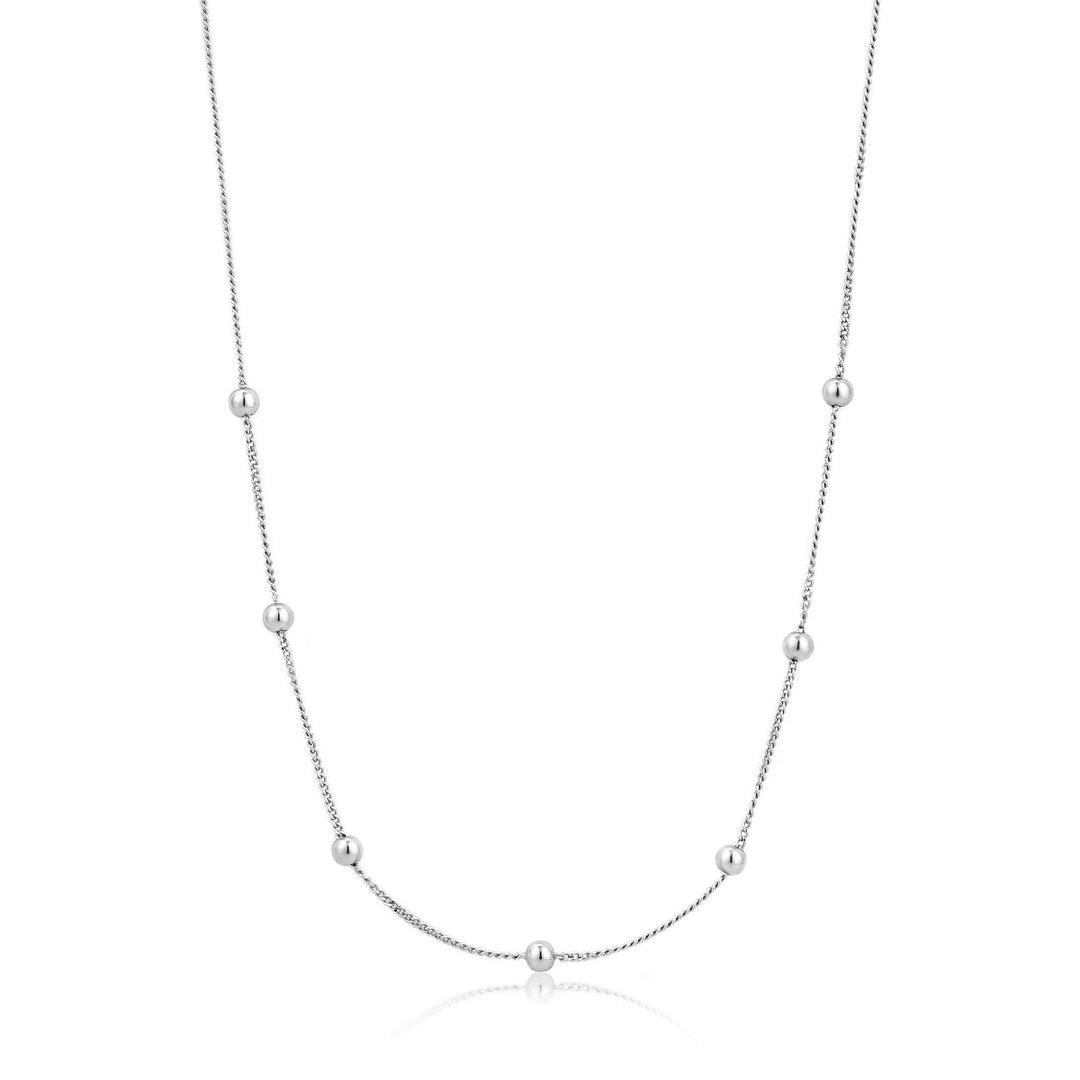 Ania Haie Modern Beaded Necklace Silver N002-03H
