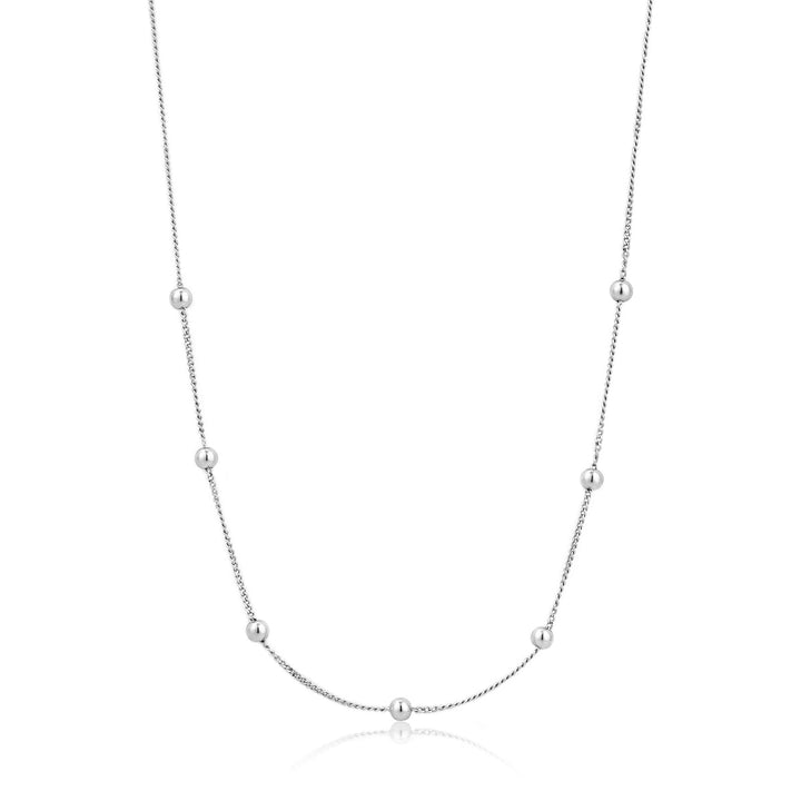 Ania Haie Modern Beaded Necklace Silver N002-03H