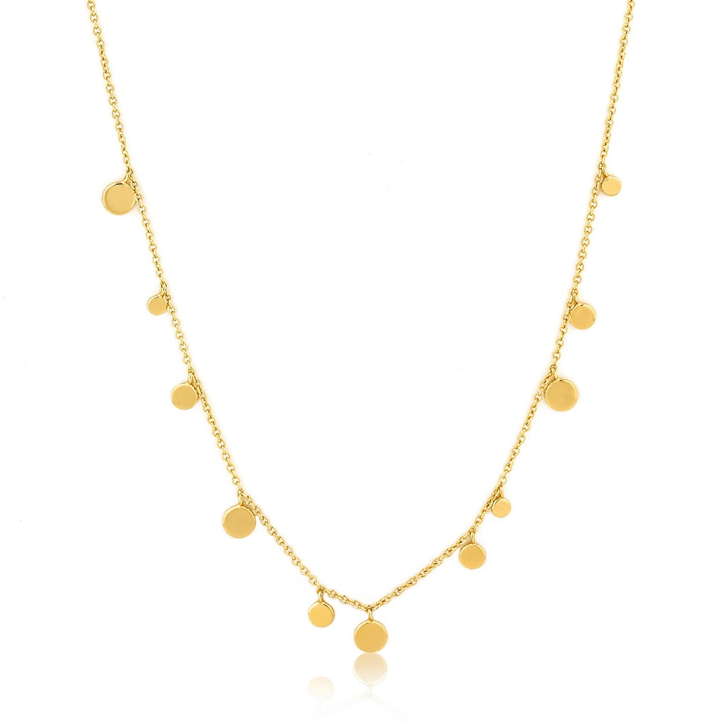 Geometry Mixed Discs Necklace