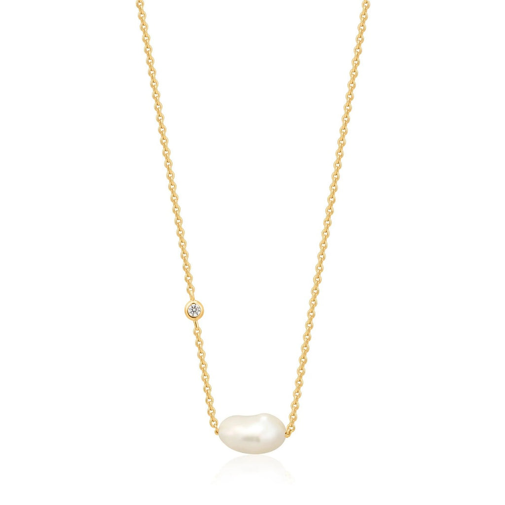 Pearl Zirconia Necklace
