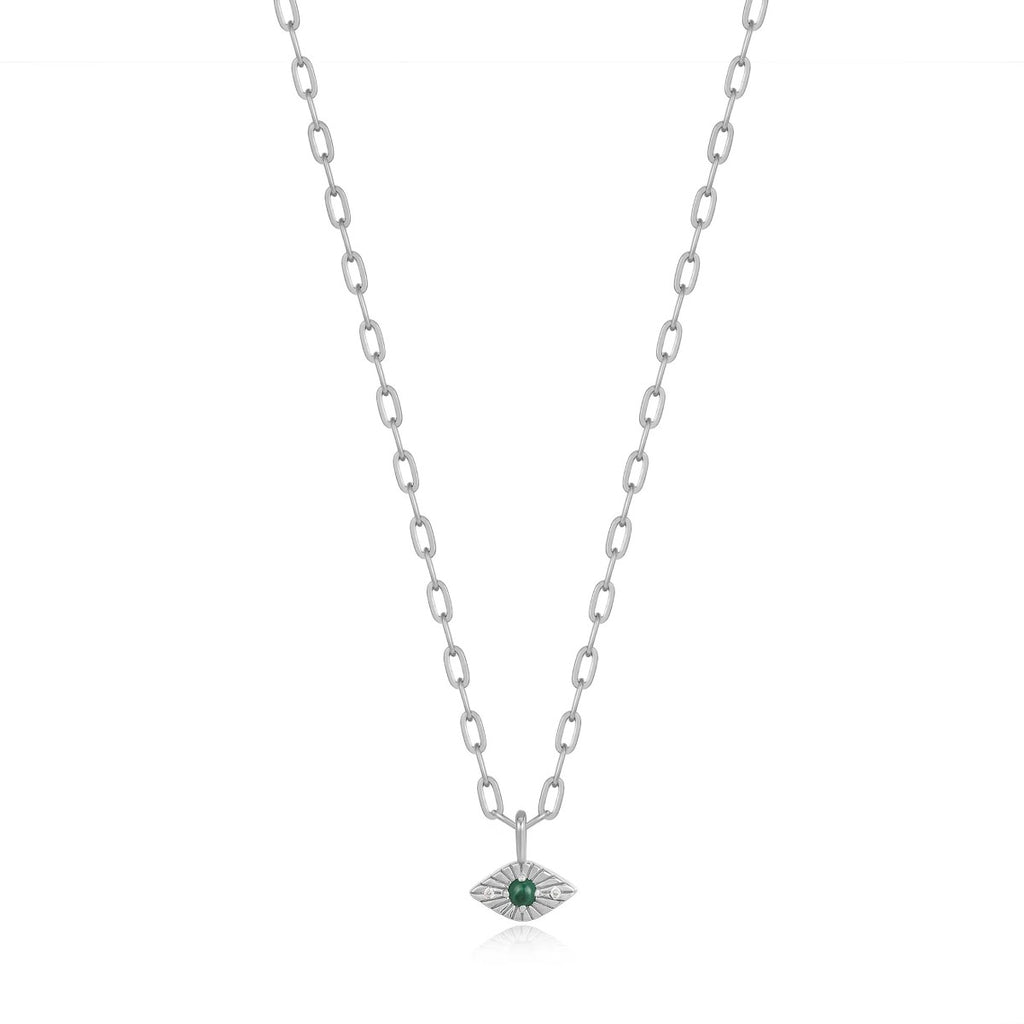 Malachite Evil Eye Necklace