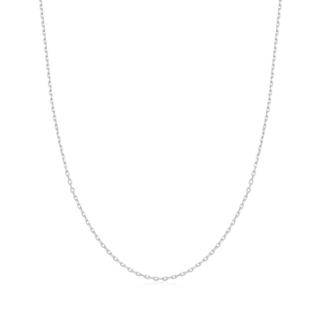 Ania Haie Silver Mini Link Charm Chain Necklace - N048-01H