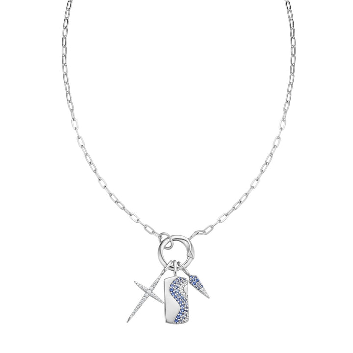 Ania Haie Silver Link Charm Chain Necklace - N048-02H
