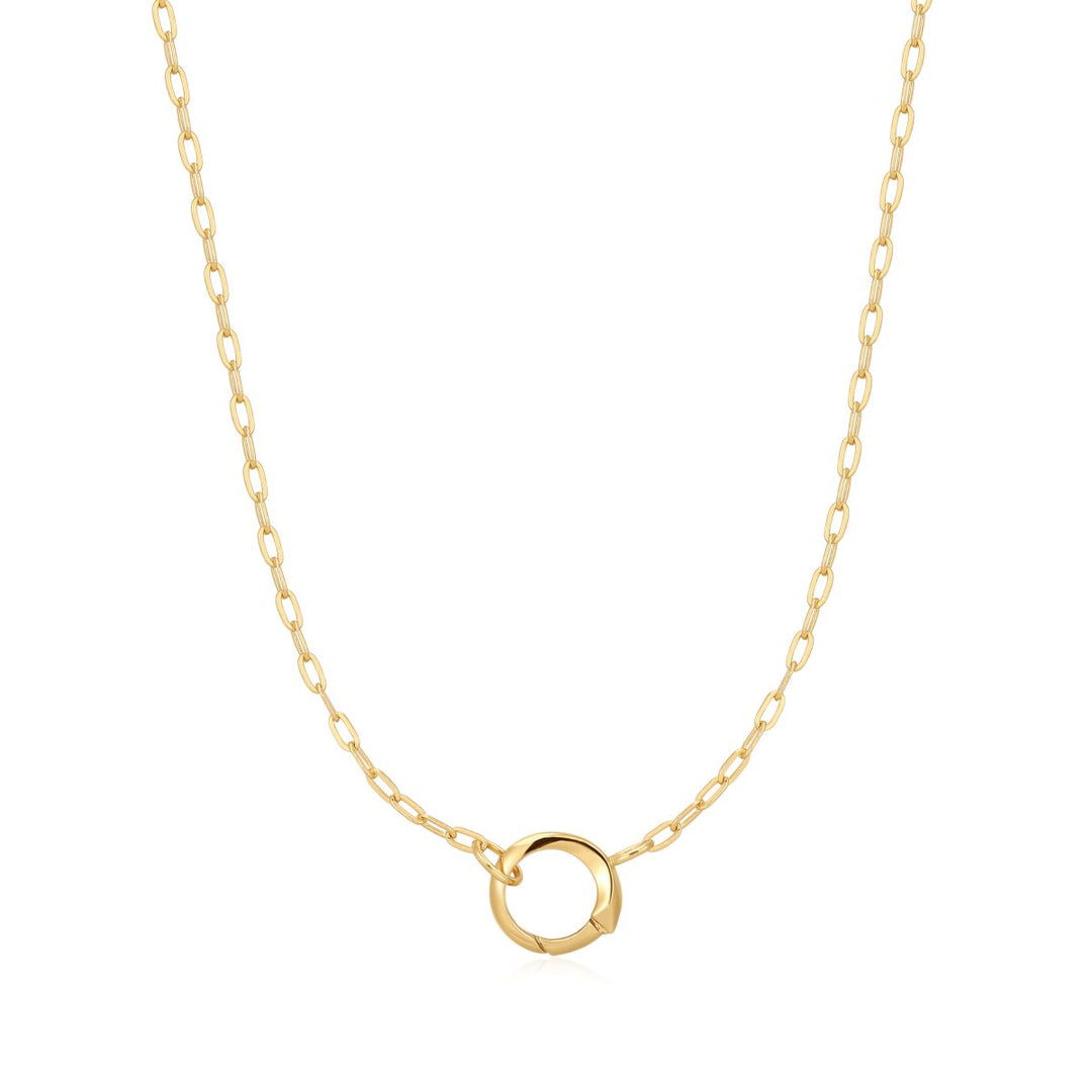 Ania Haie Gold Mini Link Charm Chain Connector Necklace - N048-04G