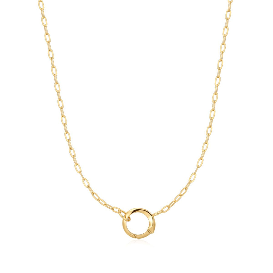 Ania Haie Gold Mini Link Charm Chain Connector Necklace - N048-04G