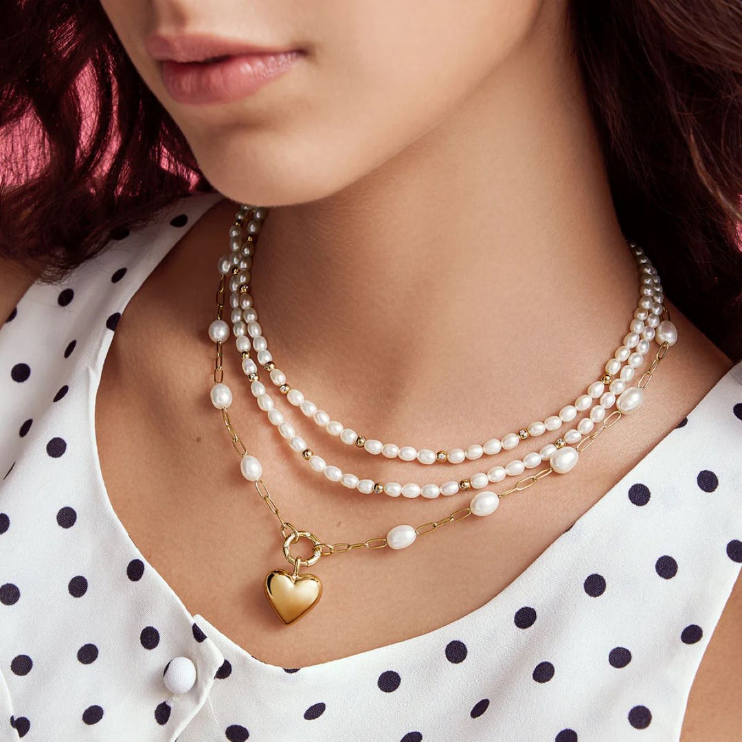 Ania Haie Gold Dome Heart Charm - NC060-08G