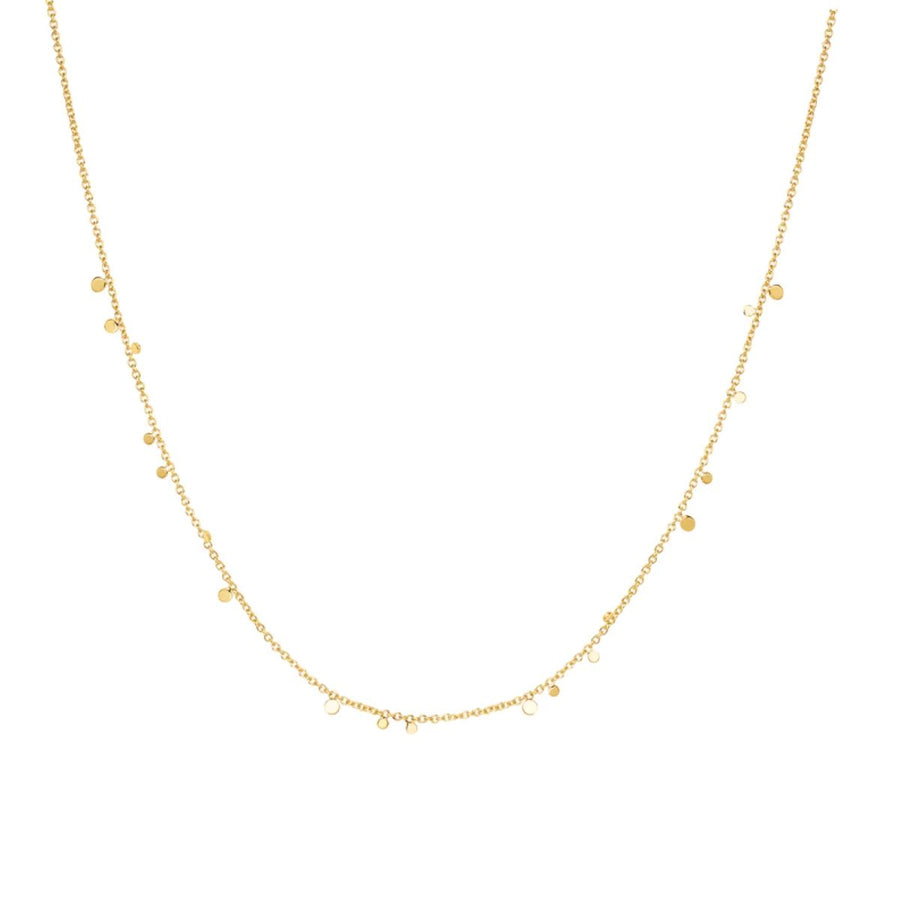 Ania Haie Mini Disc Drop Stacking Gold Necklace - N063-02G