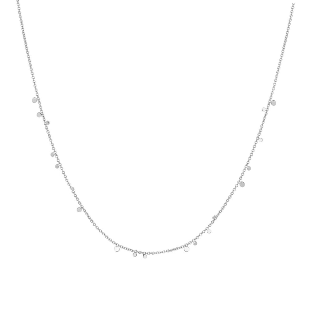 Mini Disc Drop Stacking Necklace