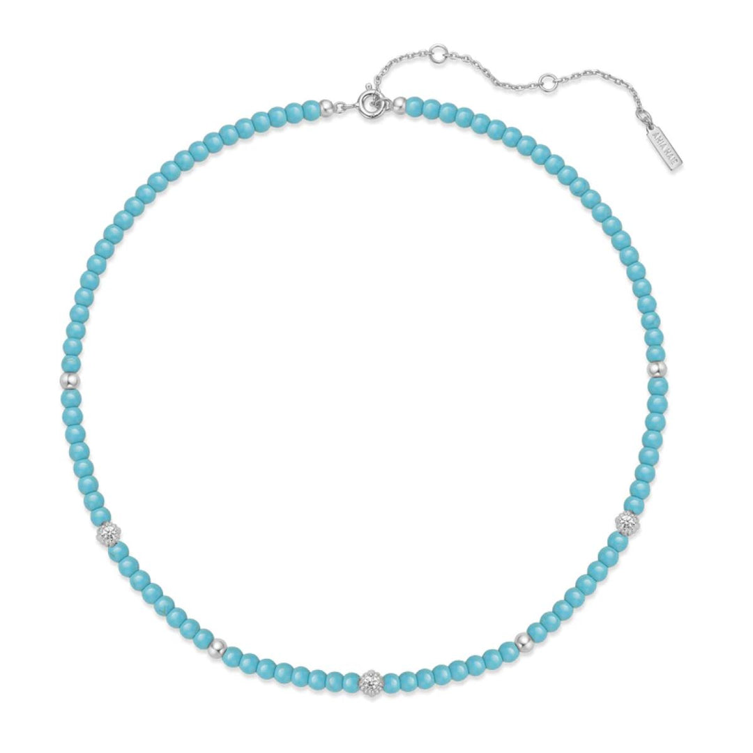 Ania Haie Lab Created Turquoise Silver Necklace - N063-03H