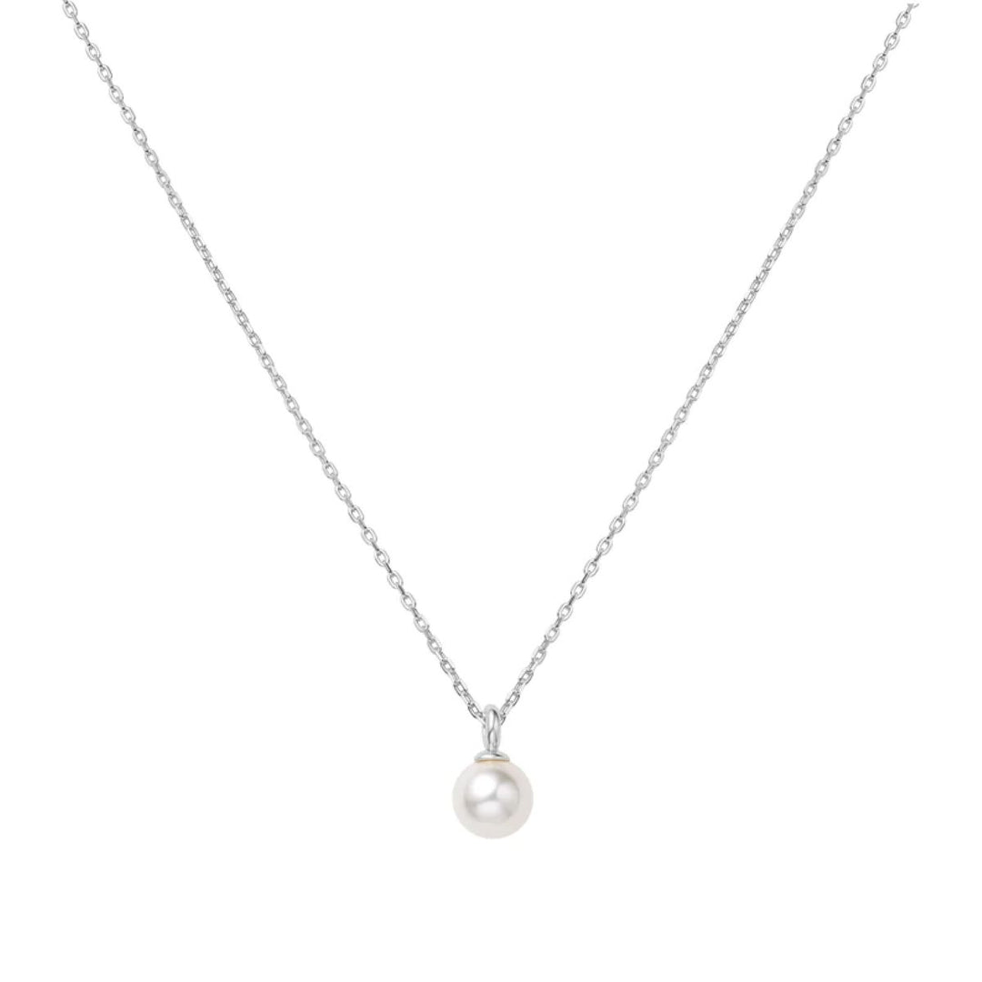 Ania Haie Pearl Drop Silver Pendant Necklace. Item code N065-01H.