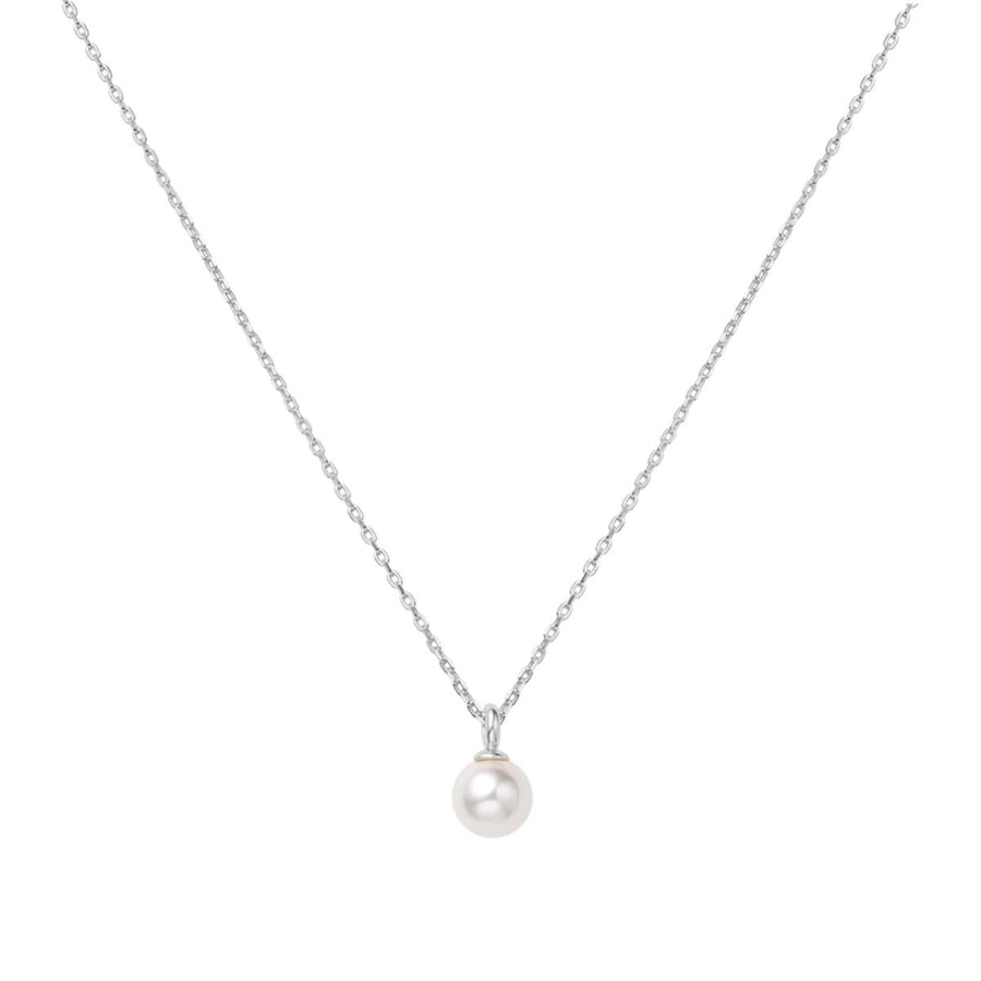 Ania Haie Pearl Drop Silver Pendant Necklace. Item code N065-01H.