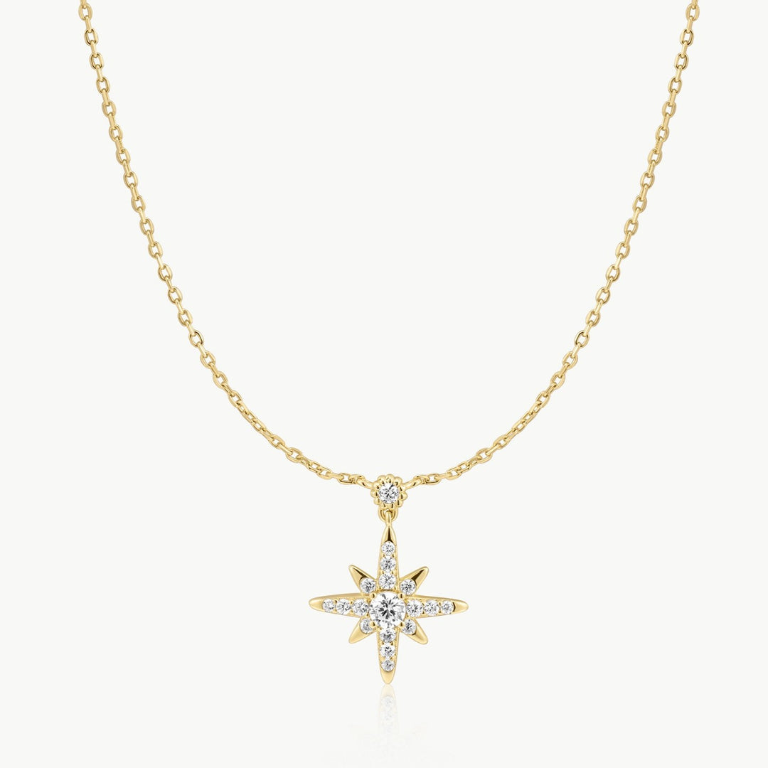 Ania Haie Sparkling Nova Star Gold Necklace. Item code N071-05G.