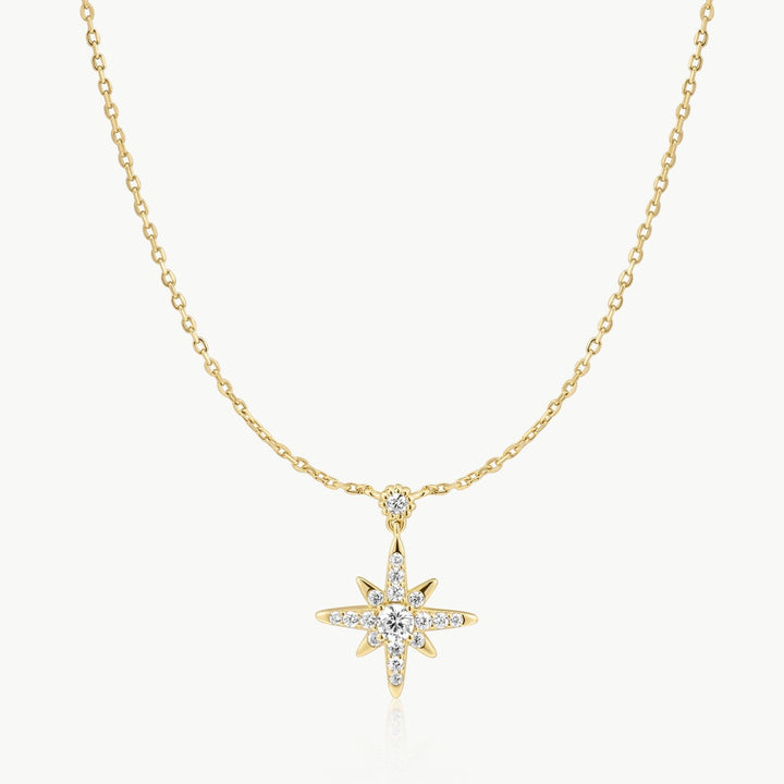 Ania Haie Sparkling Nova Star Gold Necklace. Item code N071-05G.