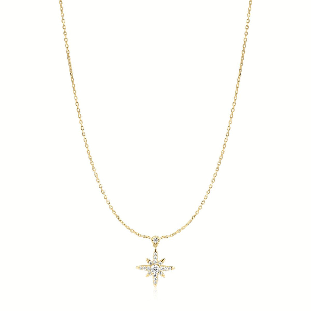 Ania Haie Sparkling Nova Star Gold Necklace