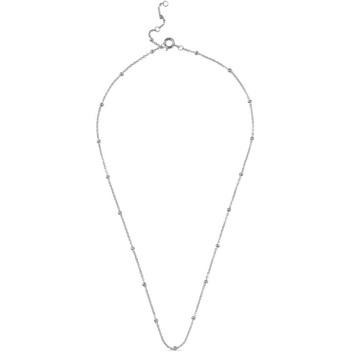 Enamel Copenhagen Beaded Chain Silver Necklace. Item code N141S.